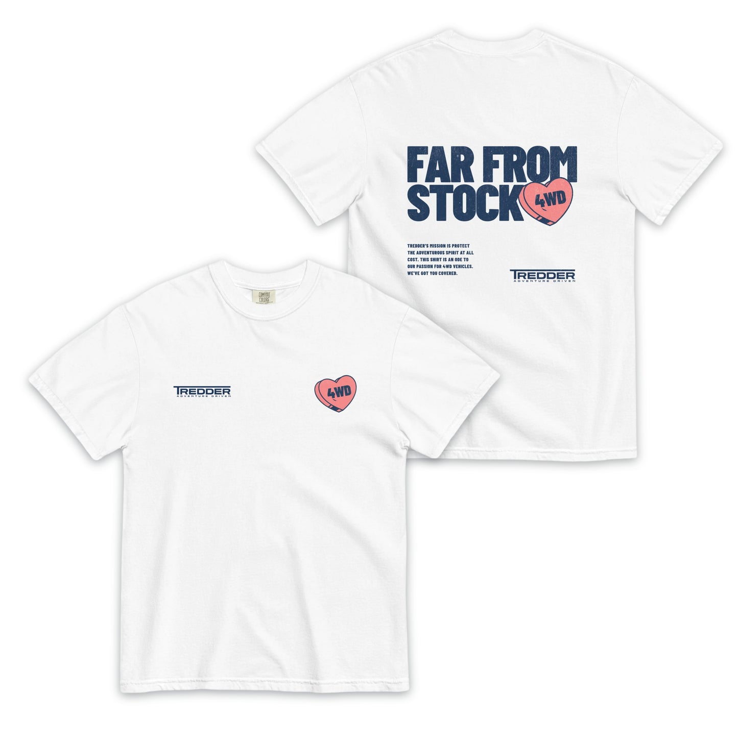 FAR FROM STOCK White