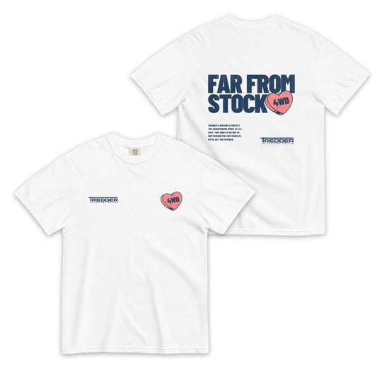 FAR FROM STOCK White